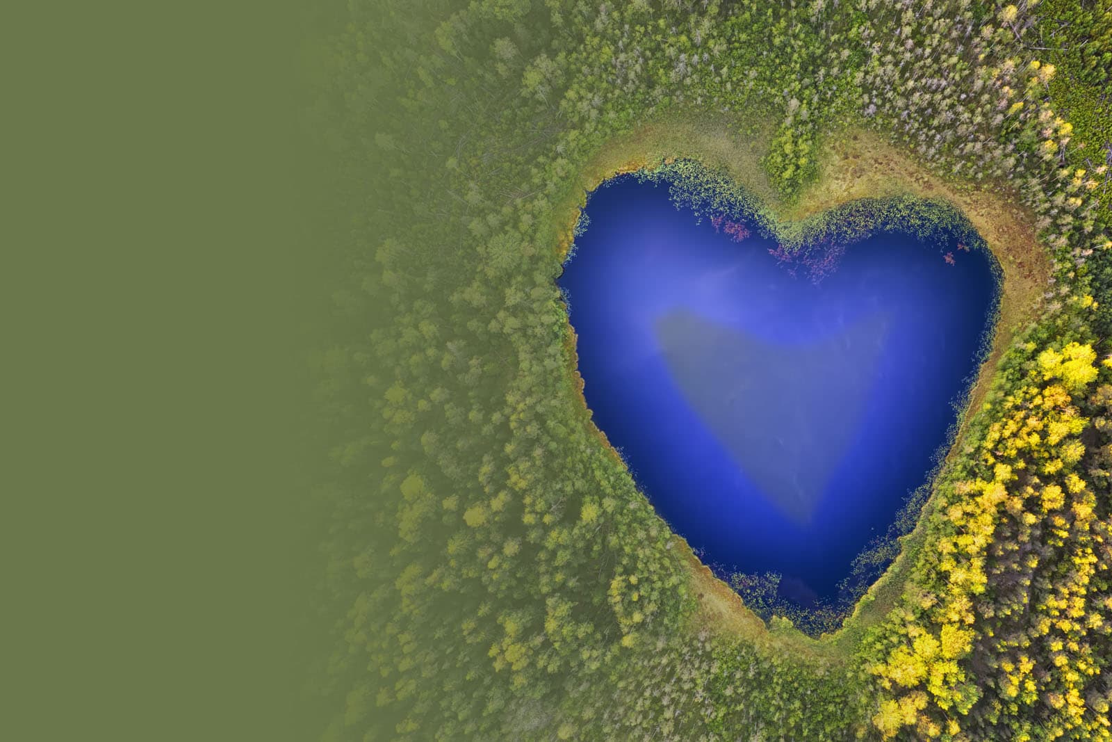 A Heart Design Made Of Water