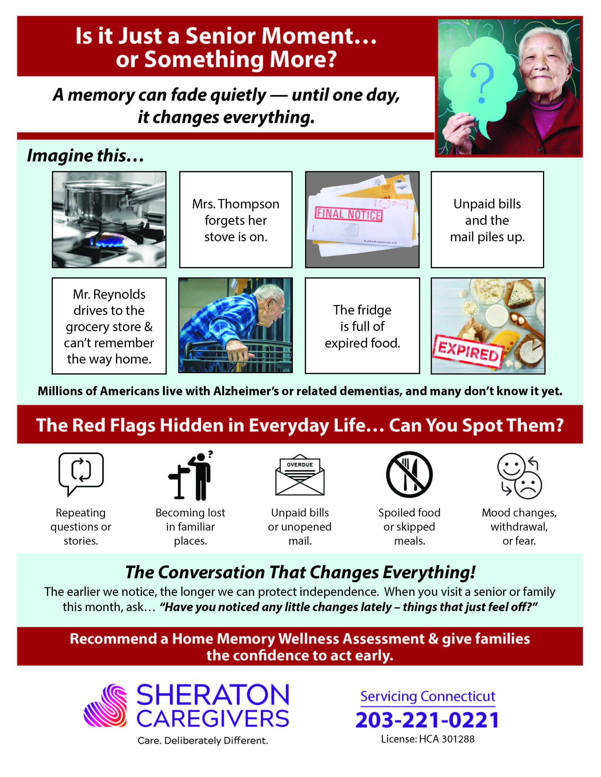 Memory loss signs Connecticut families should watch for at home