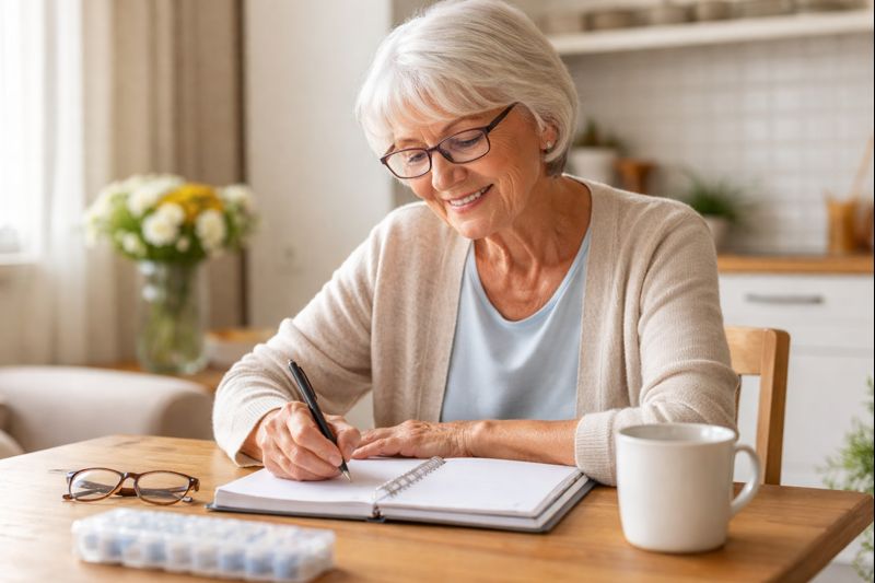 Senior at home planning preventive care in Connecticut
